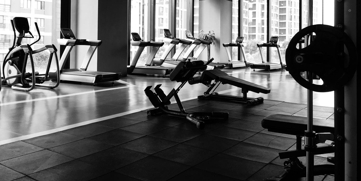 Area cardio de alto rendimiento con trotadoras, elipticas y pisos de caucho